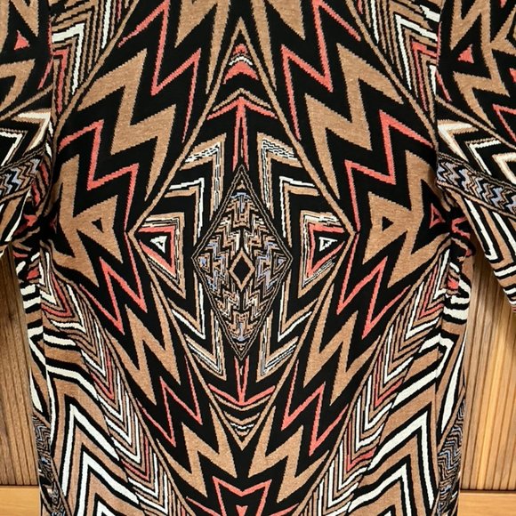 Nic + Zoe Tribal Print Tunic Sweater, sz M - Picture 5 of 9